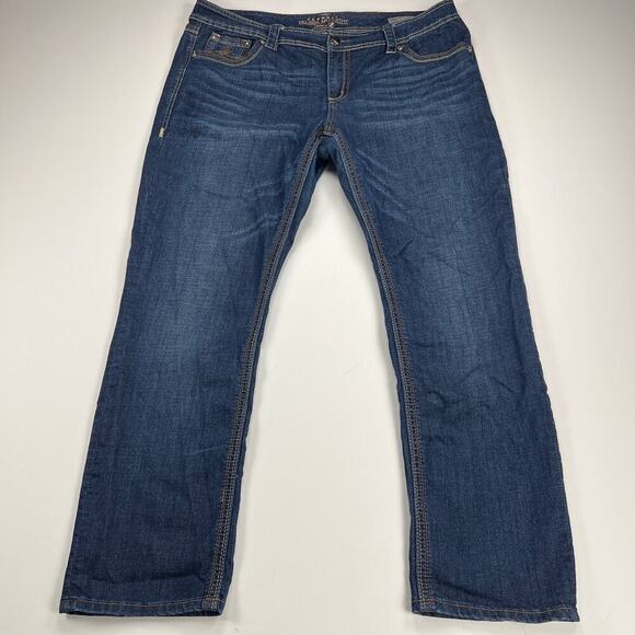 Seven7 x Melissa McCarthy Straight Leg Medium Wash Mid Rise Jeans Size 20 - Picture 13 of 13